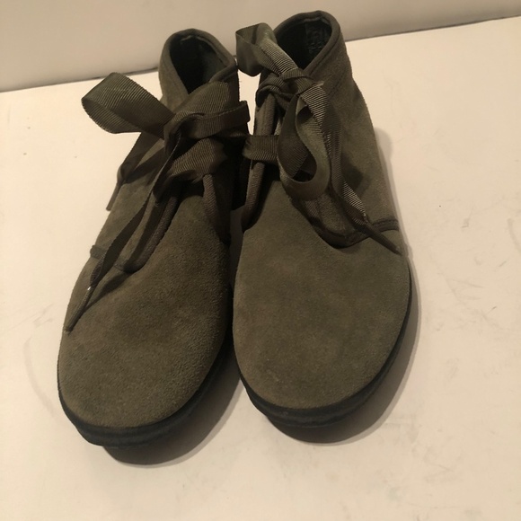 Vintage Keds Essential size 5 1/2 m. Chukka suede leather boots, ribbon tie up - Picture 2 of 14